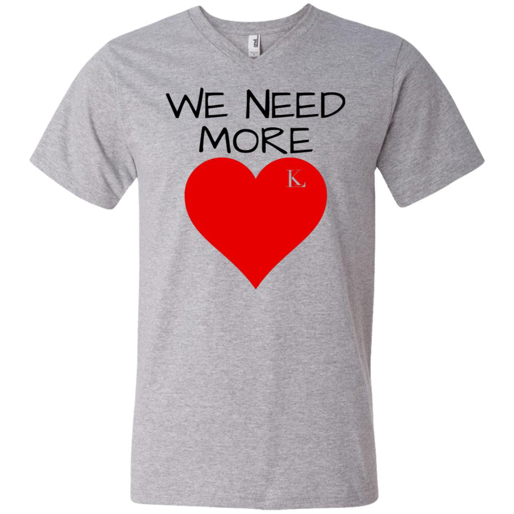 WE NEED MORE LOVE Men's V-Neck T-Shirt