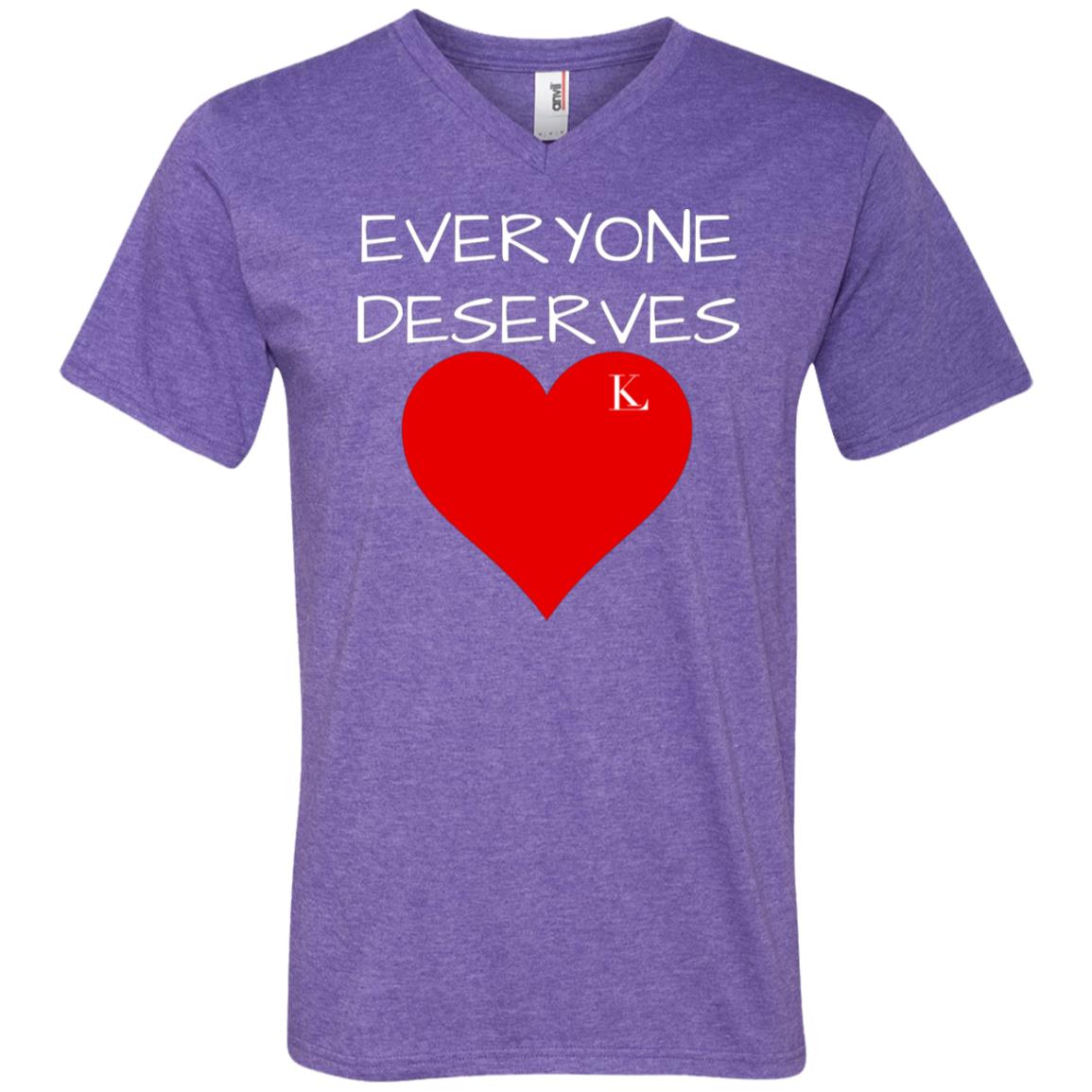 Everyone Deserves Love Men's V-Neck T-Shirt