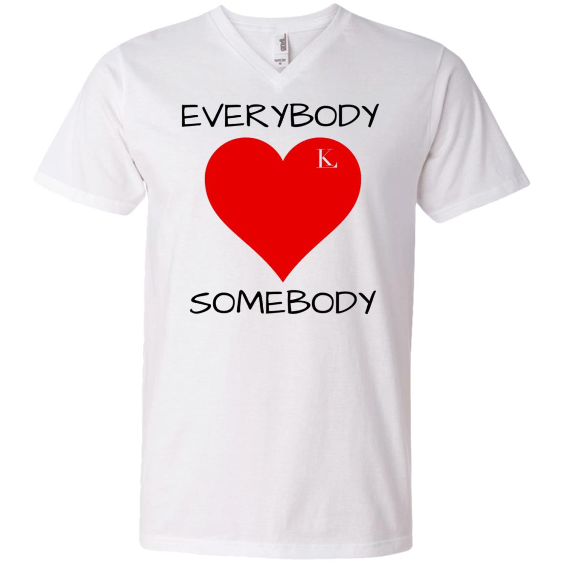 EVERYBODY LOVE SOMEBODY Men's V-Neck T-Shirt