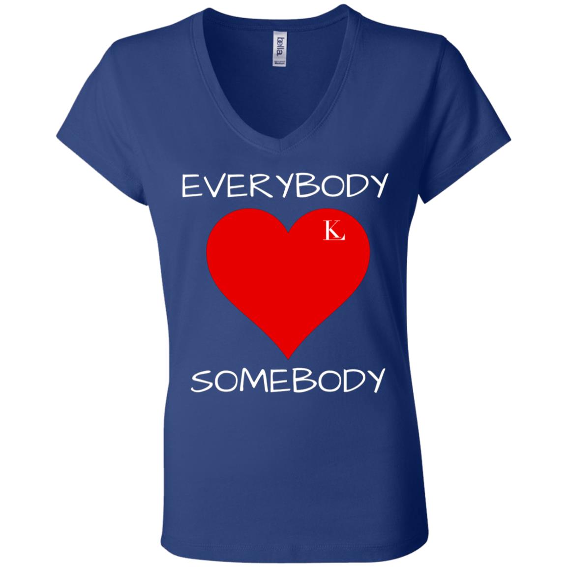 Everybody Love Somebody Women's V-Neck T-Shirt