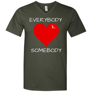 Everybody Love Somebody Men's V-Neck T-Shirt