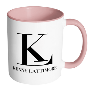Kenny Lattimore Black Logo White Mug