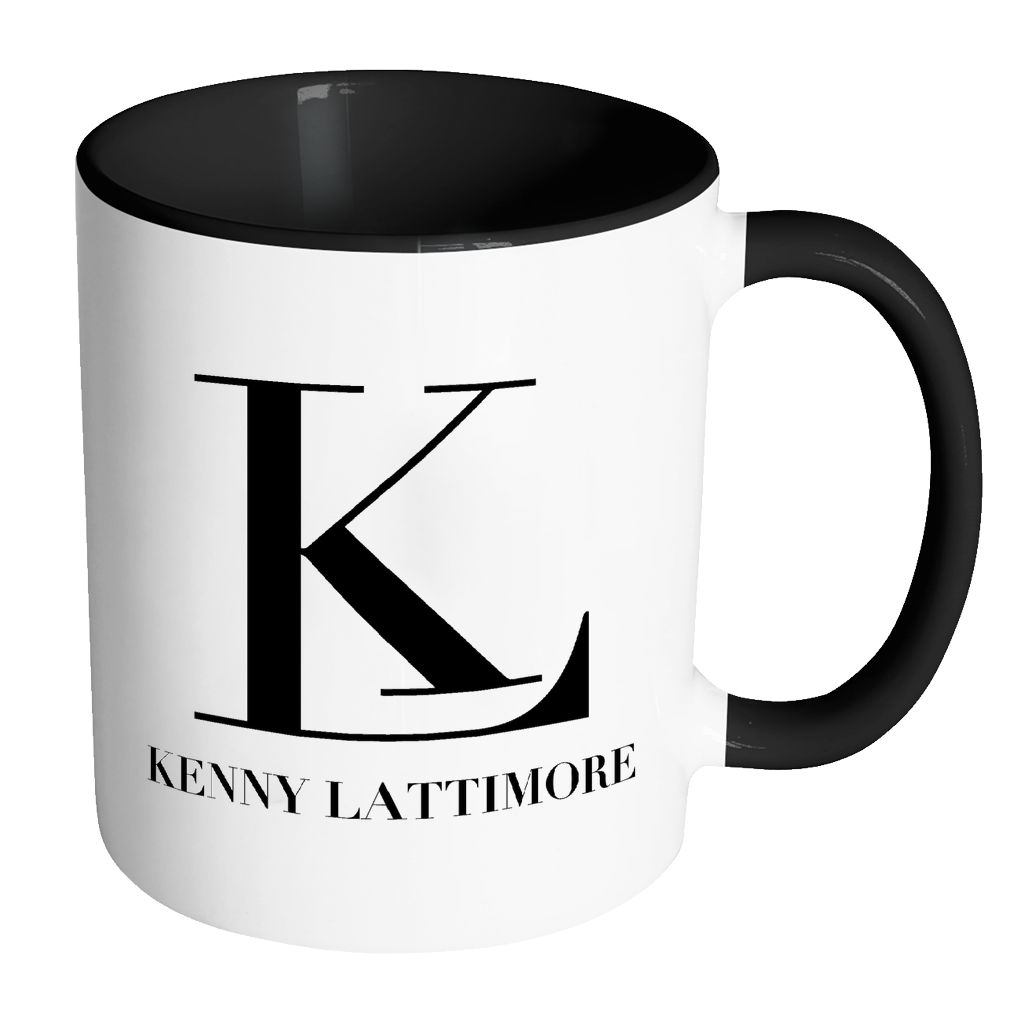 Kenny Lattimore Black Logo White Mug