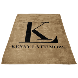 Kenny Lattimore Fleece Blanket Tan