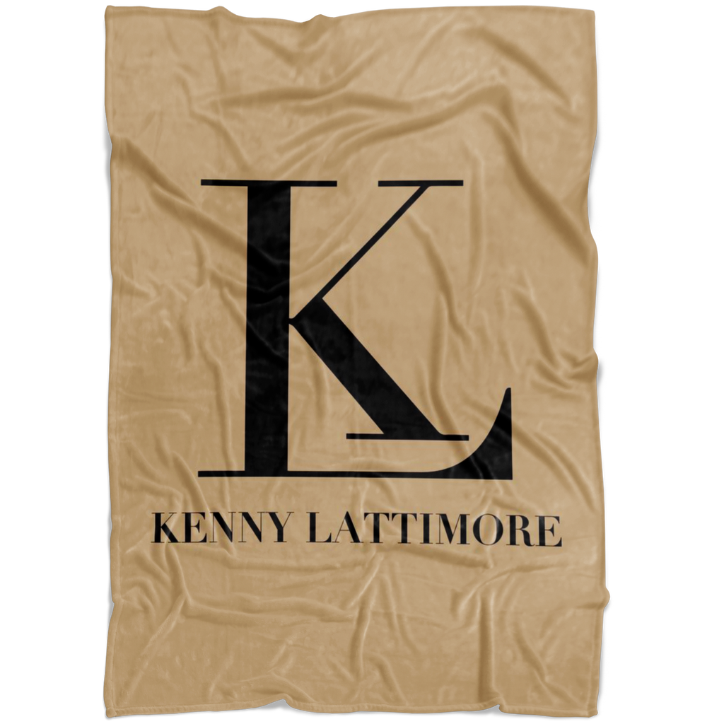Kenny Lattimore Fleece Blanket Tan